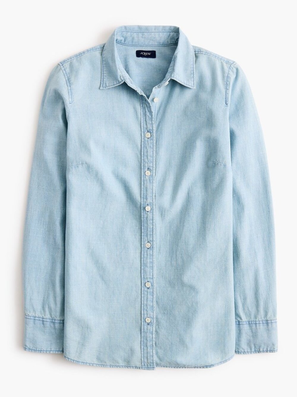 J CREW 100% Cotton Chambray Button-up Signature Fit Lovers Lane Wash XL NWT